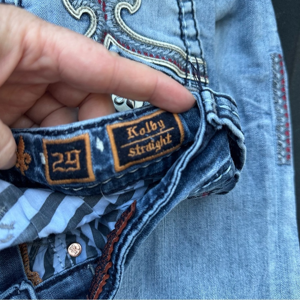 Rock Revival Kolby Straight Leg Jeans Size 29 - Picture 10 of 12